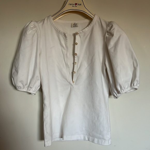 Aritzia Wilfred billow top size xs white. Free if you bundle - Picture 2 of 4